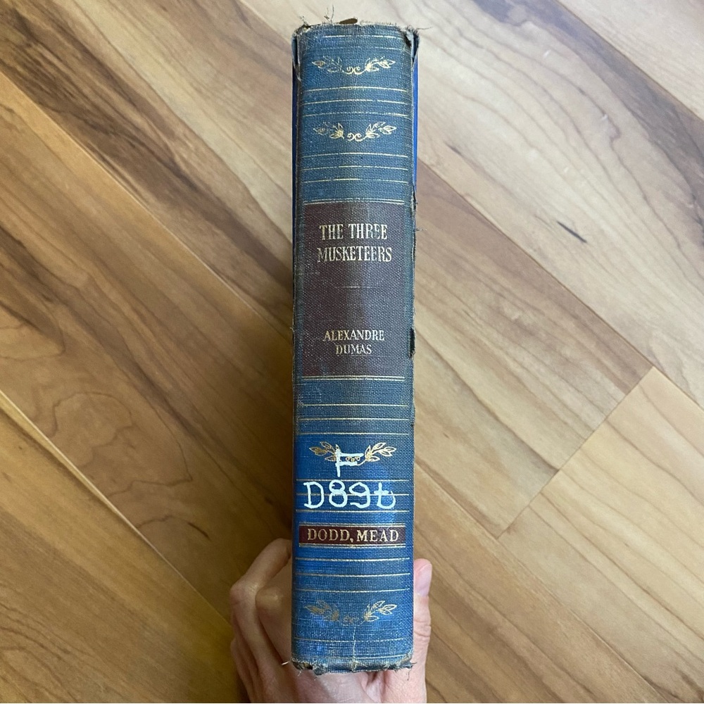 Vintage 1940s The Three Musketeers by Alexander Dumas book French literature